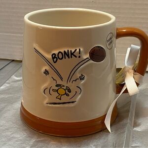 Rae Dunn x Peanuts Bonk! Mug - Cream and Brown